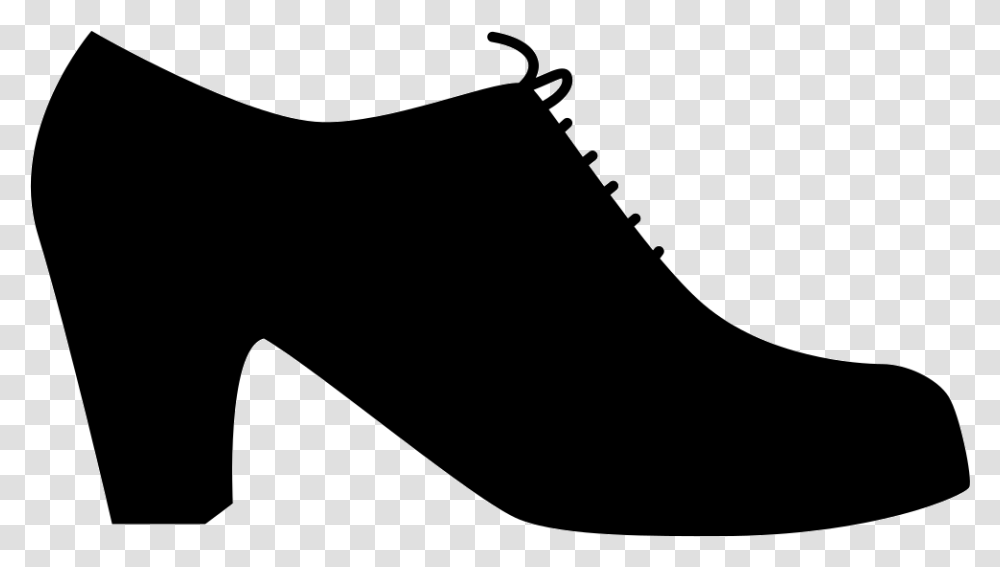 Female Flamenco Dancer Black Shoe From Side View Female Shoes Side View, Apparel, Footwear, Christmas Stocking Transparent Png