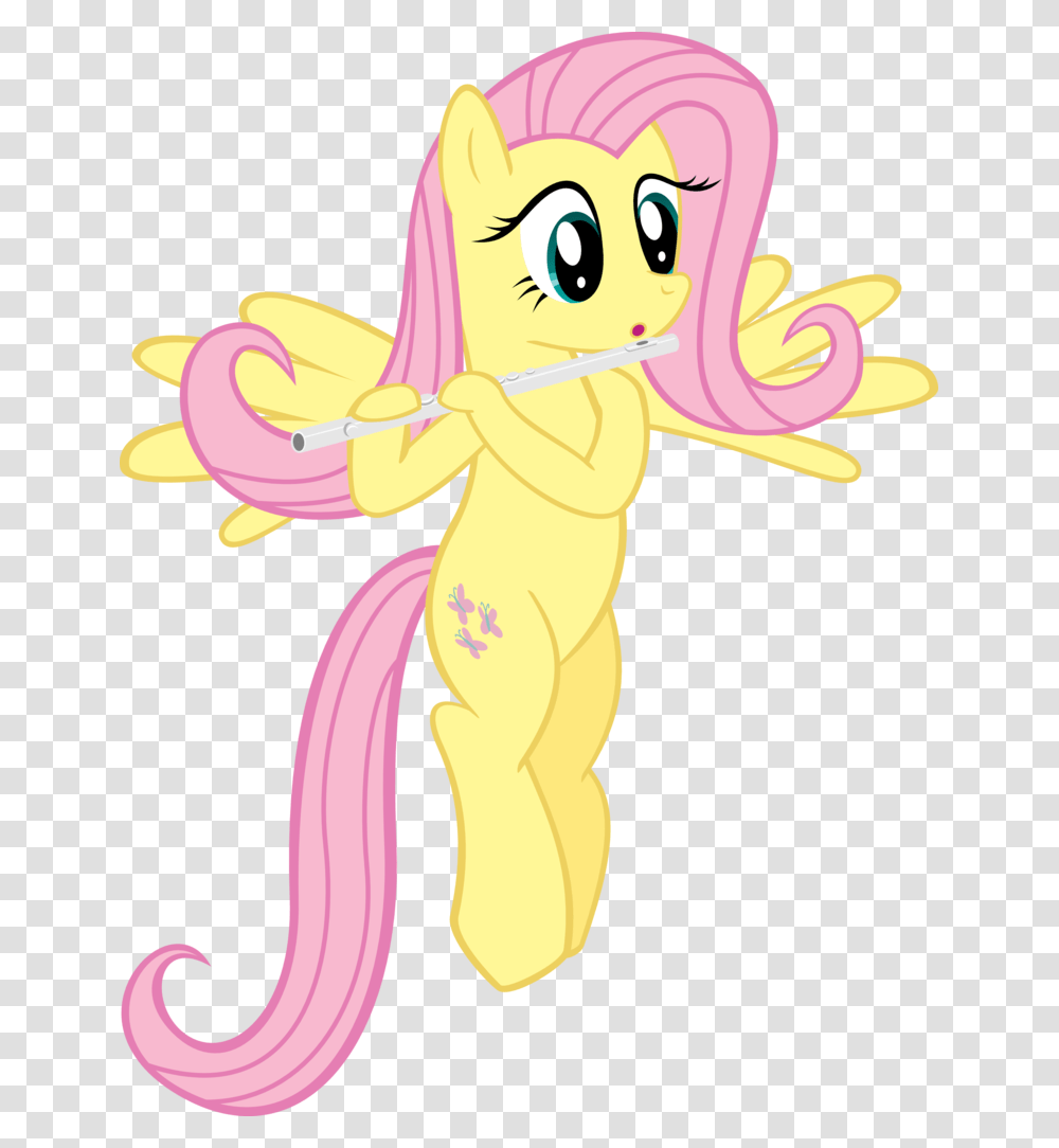 Female Flute Fluttershy Flying Instrument Fluttershy Ponies With Instruments, Comics, Book, Manga, Toy Transparent Png