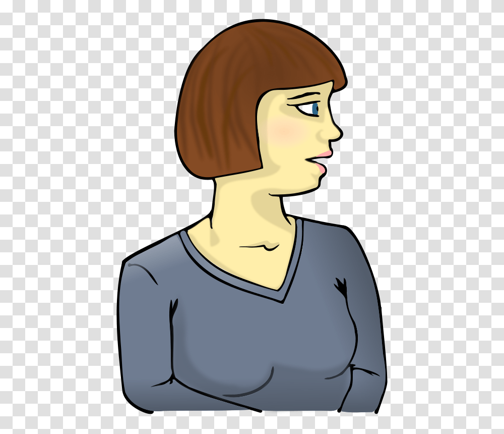 Female Free Stock Clipart, Neck, Sleeve, Head Transparent Png