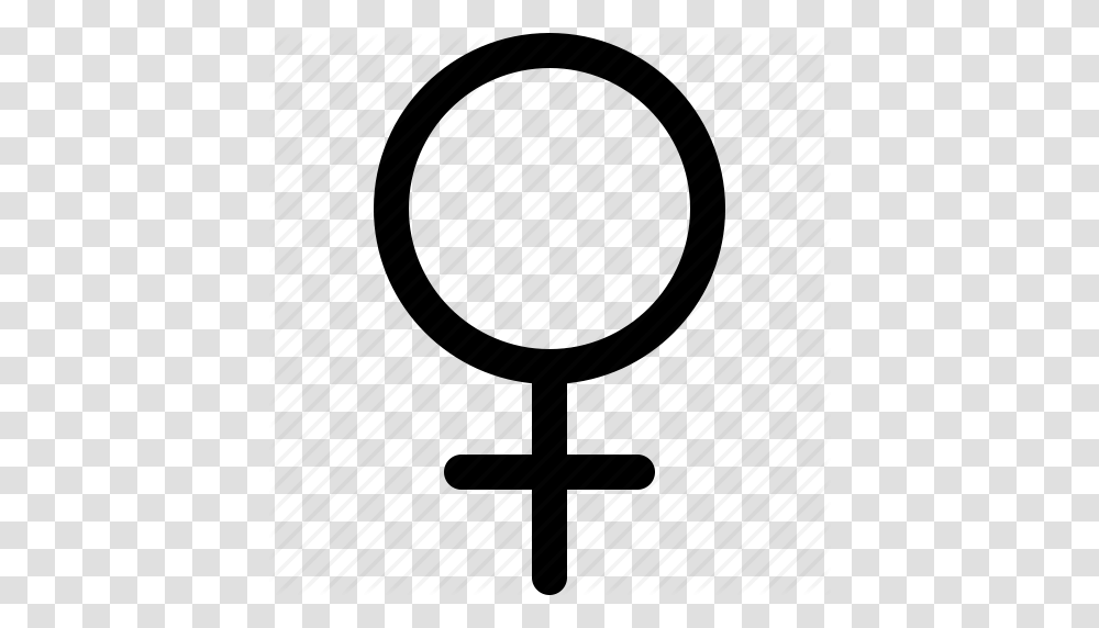 Female Gender Girl Sex Sign Social Woman Icon, Magnifying, Racket Transparent Png