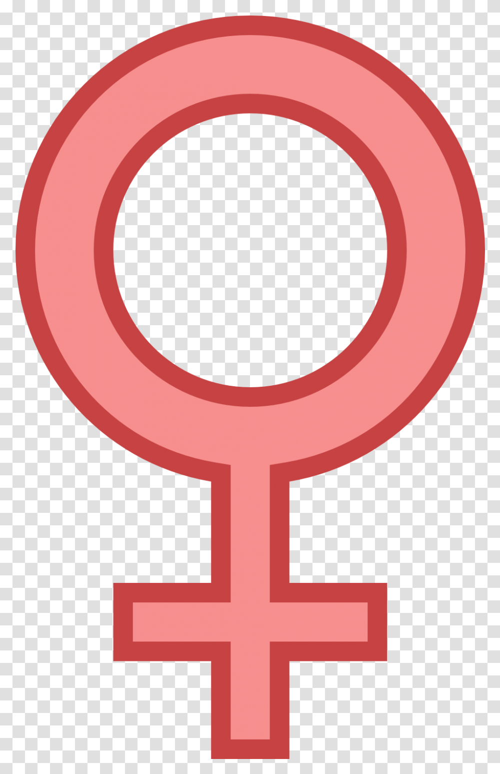 Female Gender Sign, Cross, Life Buoy Transparent Png