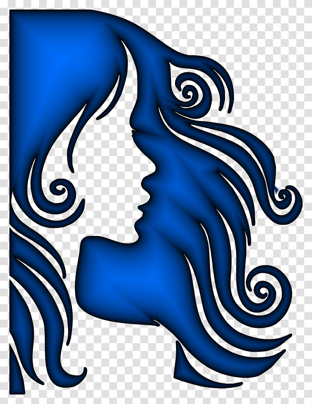 Female Hair Profile Silhouette Sapphire Icons, Outdoors Transparent Png