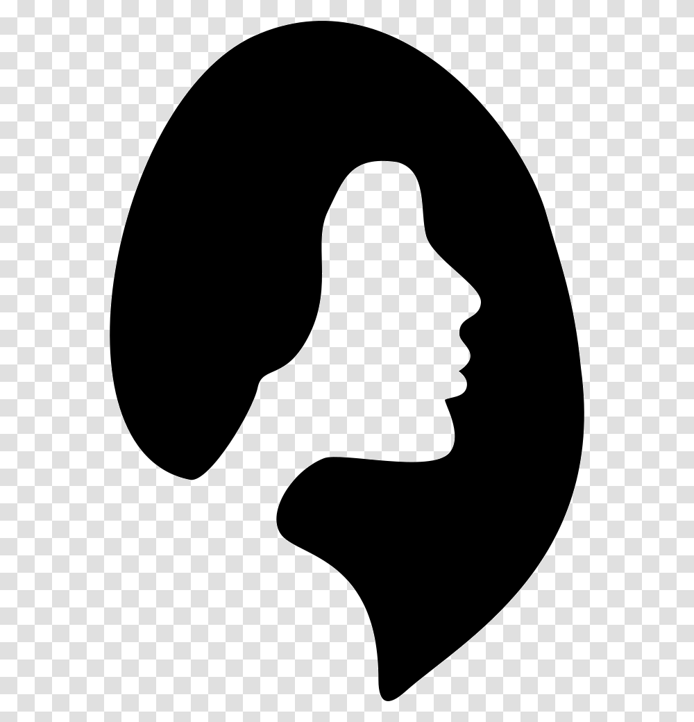 Female Hair Salon Symbol Hair Symbol, Silhouette, Stencil, Cushion, Pillow Transparent Png