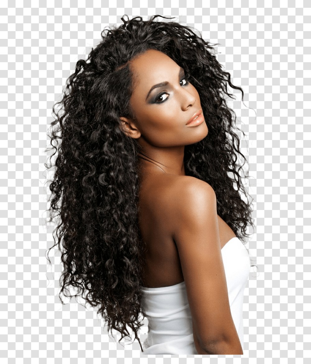 Female Hair Virgin Brazilian Hair Curly, Black Hair, Face, Person, Human Transparent Png