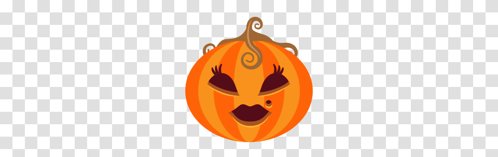 Female Halloween Jack O Lantern Lady Monster Pumpkin Spooky Icon, Plant, Vegetable, Food Transparent Png