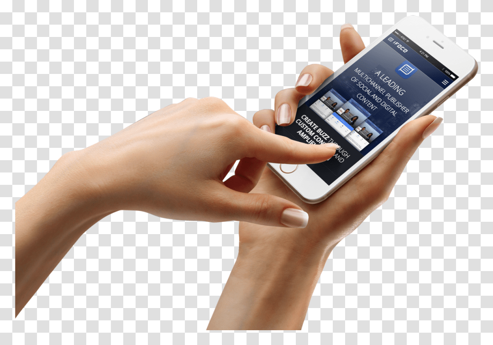 Female Hand Iphone 7 Hand Mock Up Free, Mobile Phone, Electronics, Cell Phone, Person Transparent Png