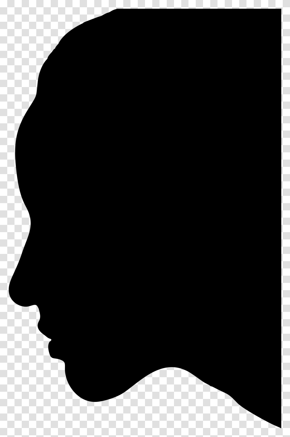 Female Head Profile Silhouette Icons, Gray, World Of Warcraft Transparent Png