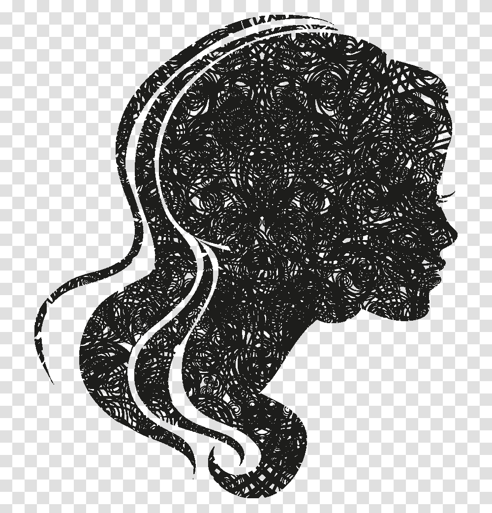 Female Head Silhouettes Hair Vector Free, Animal, Alien Transparent Png