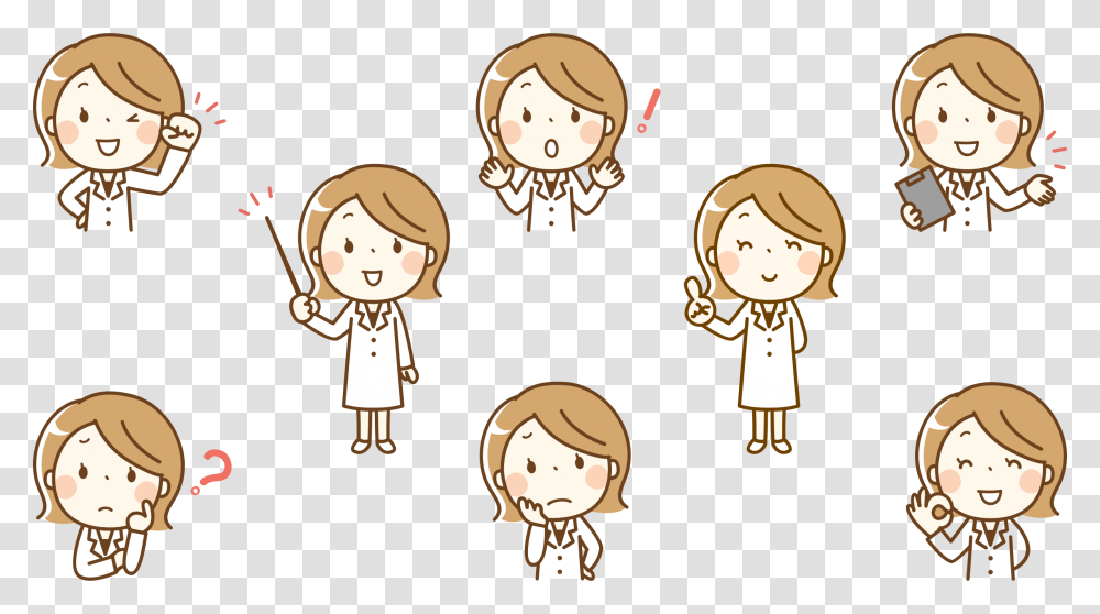 Female Healthcare Worker Clip Arts Healthcare Worker Cartoon, Costume, Face, Crowd Transparent Png