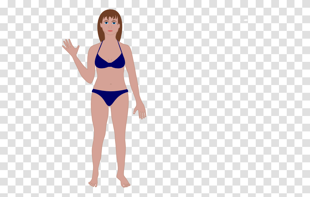 Female Human Body Clip Art, Standing, Person, Swimwear Transparent Png