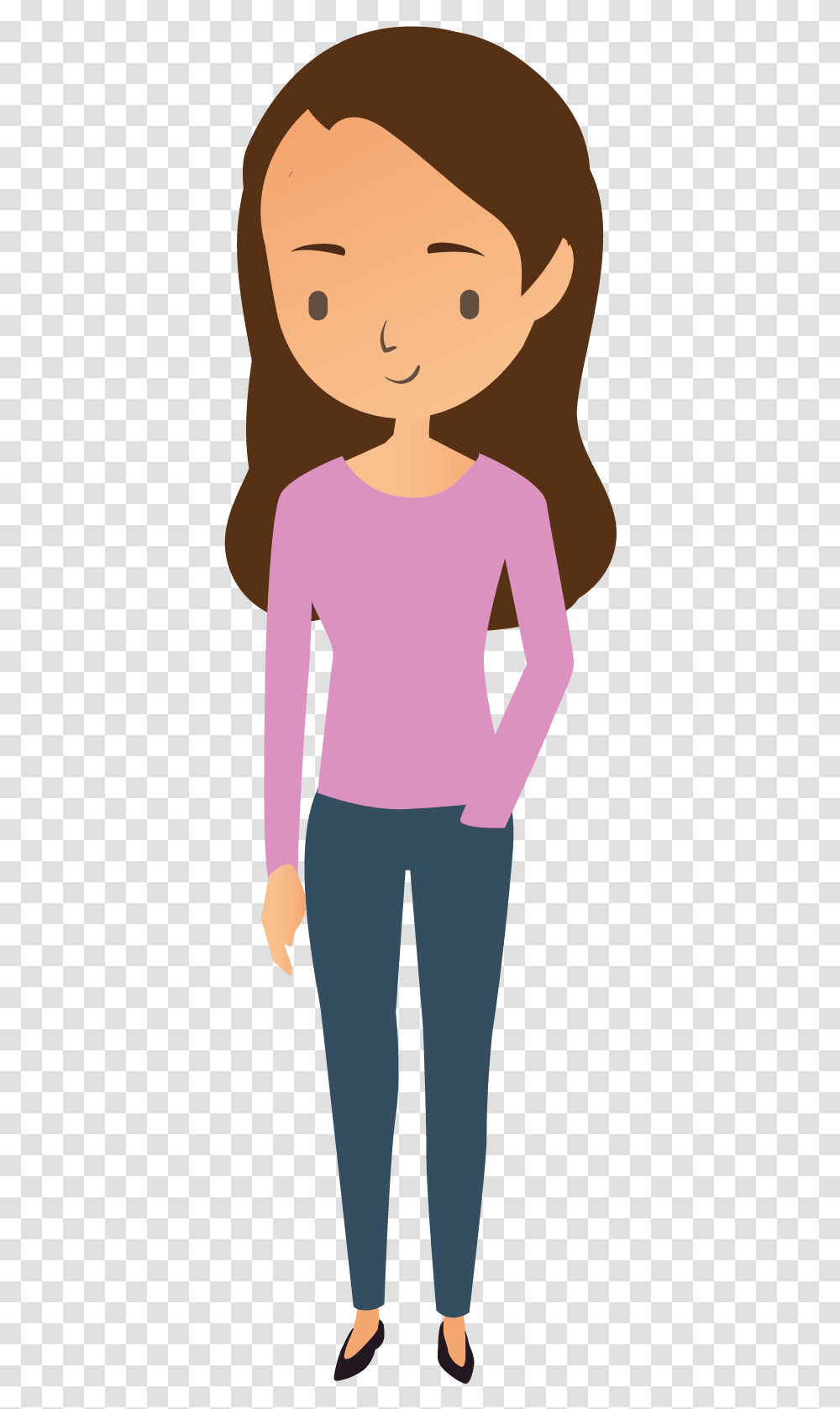 Female Icon 2 Cartoon, Sleeve, Long Sleeve, Person Transparent Png