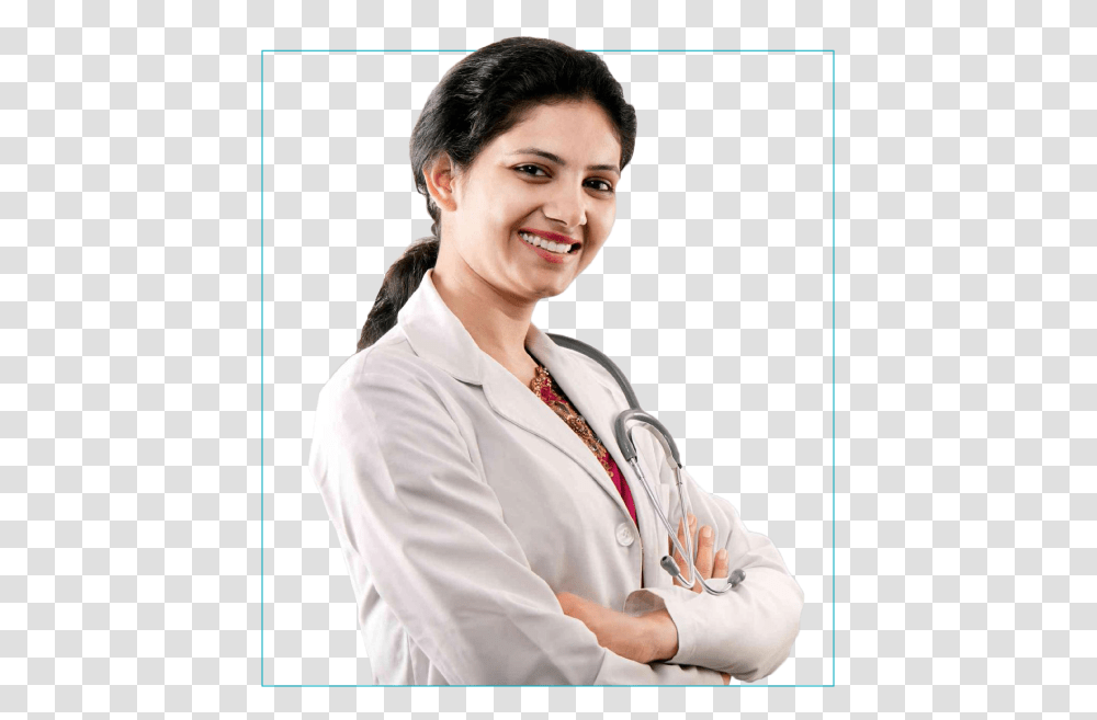 Female Indian Army Doctor, Apparel, Lab Coat, Person Transparent Png