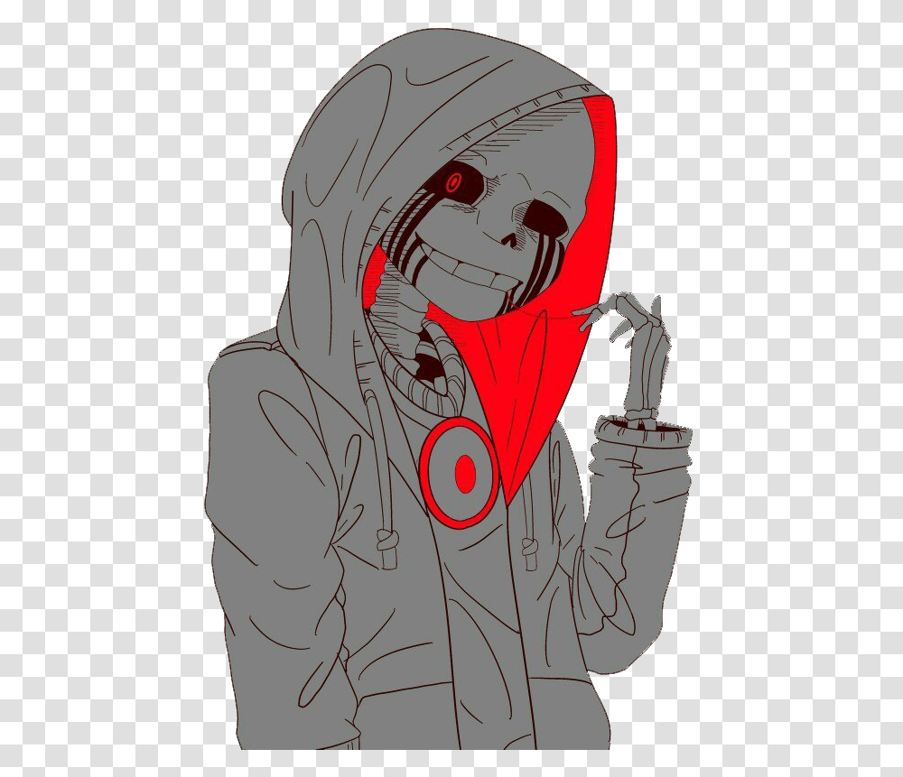 Female Killer Sans Killer Tale Sans, Apparel, Face, Hood Transparent Png