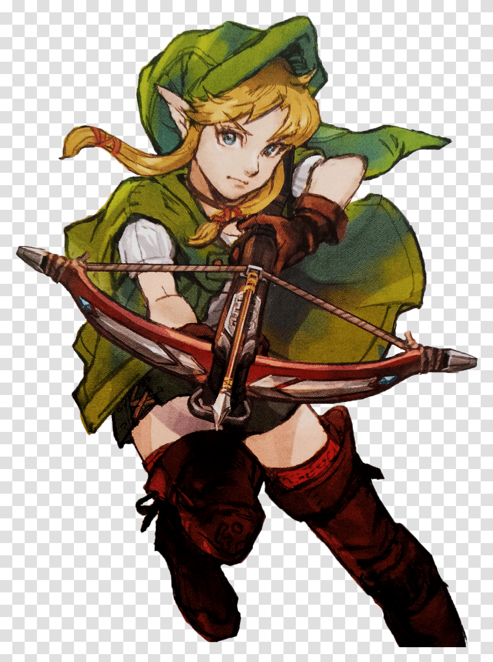 Female Link Hyrule Warriors, Archer, Archery, Sport, Bow Transparent Png