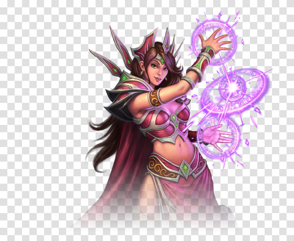 Female Mage Wow Mage Tiers Female, Person, Costume, Purple, Graphics Transparent Png
