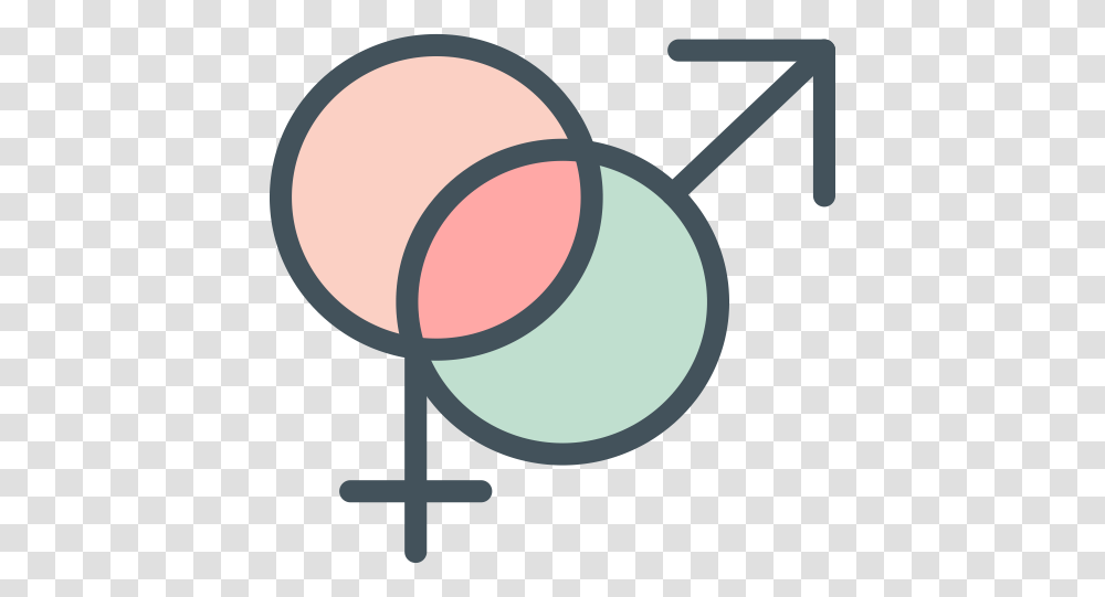 Female Male Sign Icon, Magnifying Transparent Png