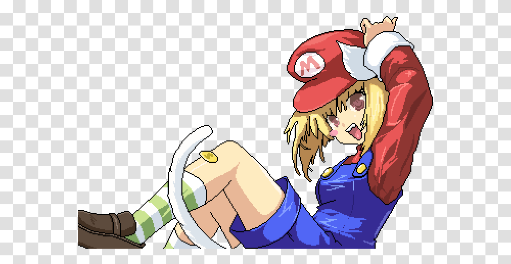 Female Mario Fan Art, Manga, Comics, Book, Hand Transparent Png