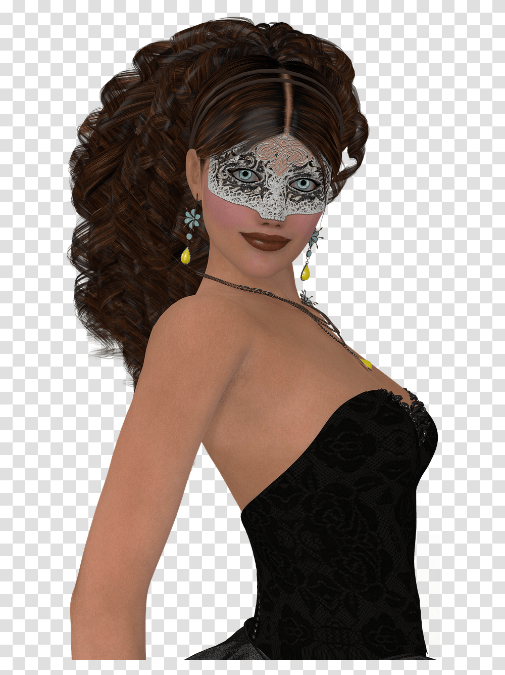 Female Mask, Face, Person, Head Transparent Png