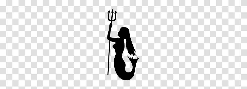 Female Mermaid Holding A Triton Sticker, Person, Human, Emblem Transparent Png