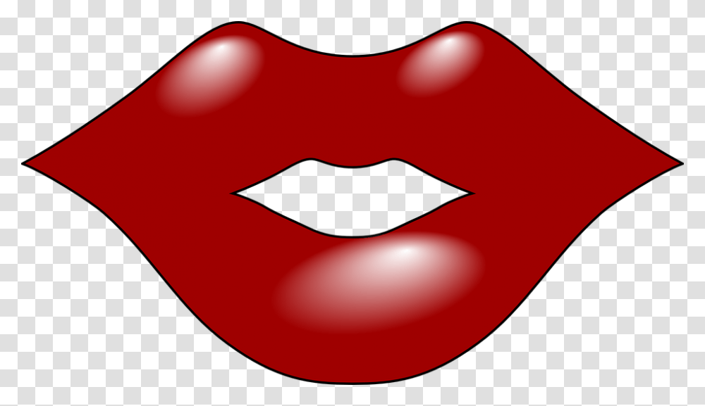 Female Mouth Clipart, Mustache, Pac Man, Heart Transparent Png