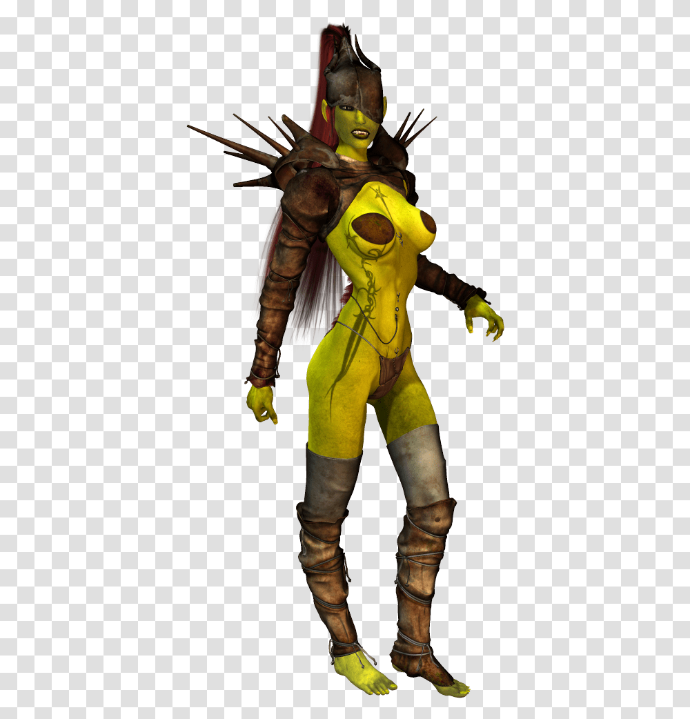 Female Orc By Hitoushi Illustration, Apparel, Person, Human Transparent Png