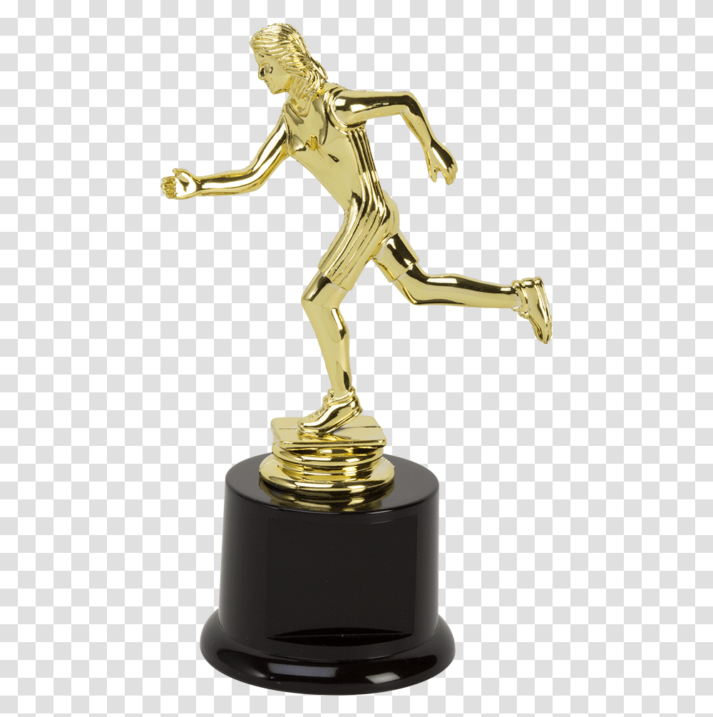 Female Participation Trophy For Running Events Track And Field Trophy, Sink Faucet Transparent Png