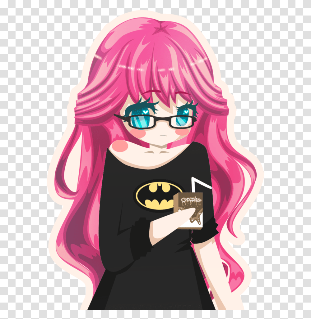 Female Pink Hair Anime Chibi, Person, Comics, Book, Text Transparent Png