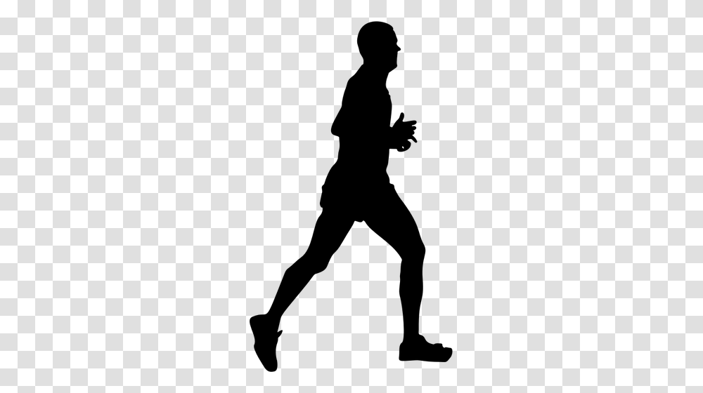 Female Runner Silhouette Clip Art, Gray, World Of Warcraft Transparent Png