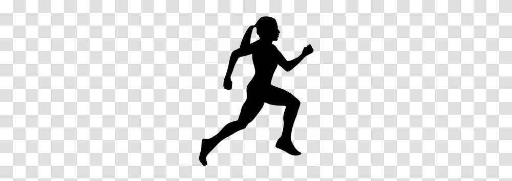 Female Runners Clipart Clip Art Images, Person, Silhouette, Duel Transparent Png