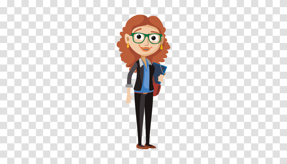 Female Secretary Cartoon, Person, Face, Photography, Portrait Transparent Png