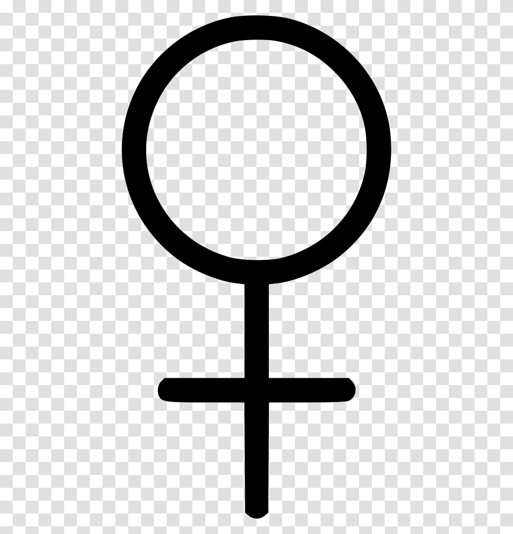Female Sex Sign Cross, Lamp, Magnifying Transparent Png