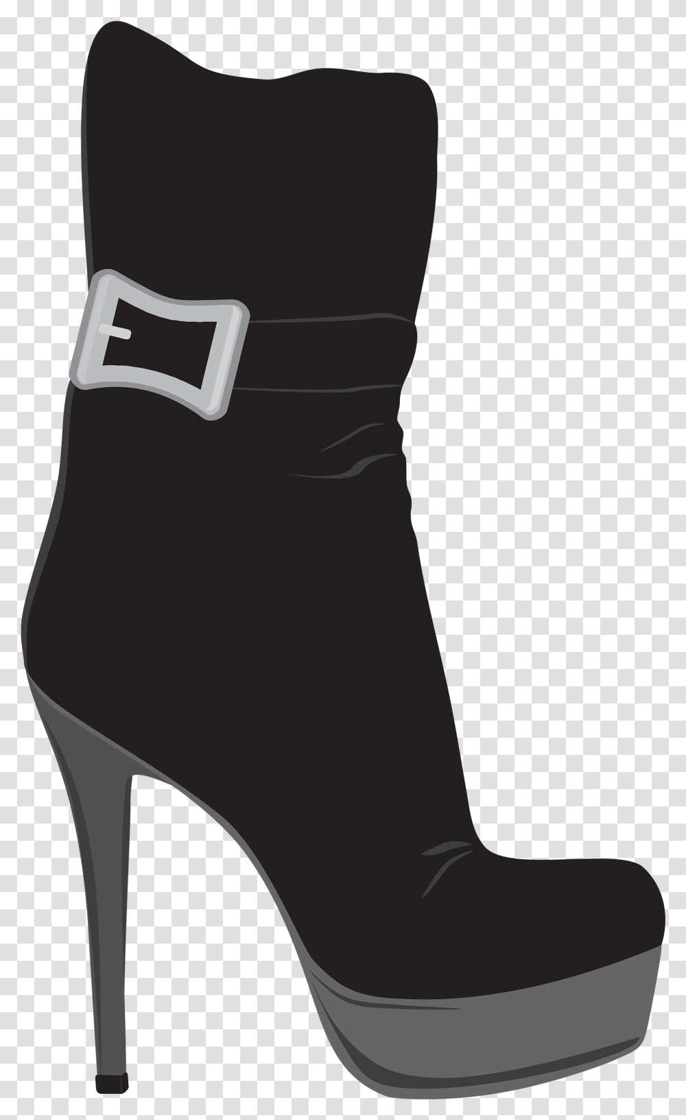 Female Shoes Boot, Apparel, Footwear, Heel Transparent Png