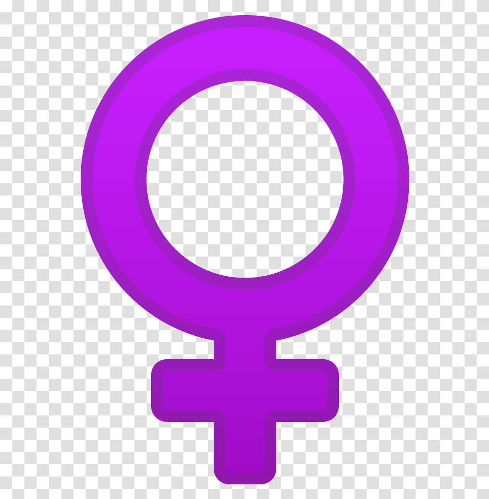 Female Sign Emoji Simbolo De La Mujer Morado, Purple, Symbol, Electronics, Logo Transparent Png