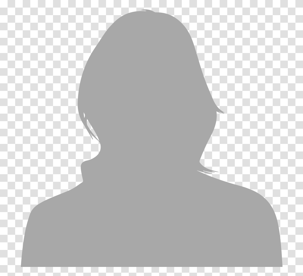 Female Silhouette Head Grey, Back, Person, Human Transparent Png