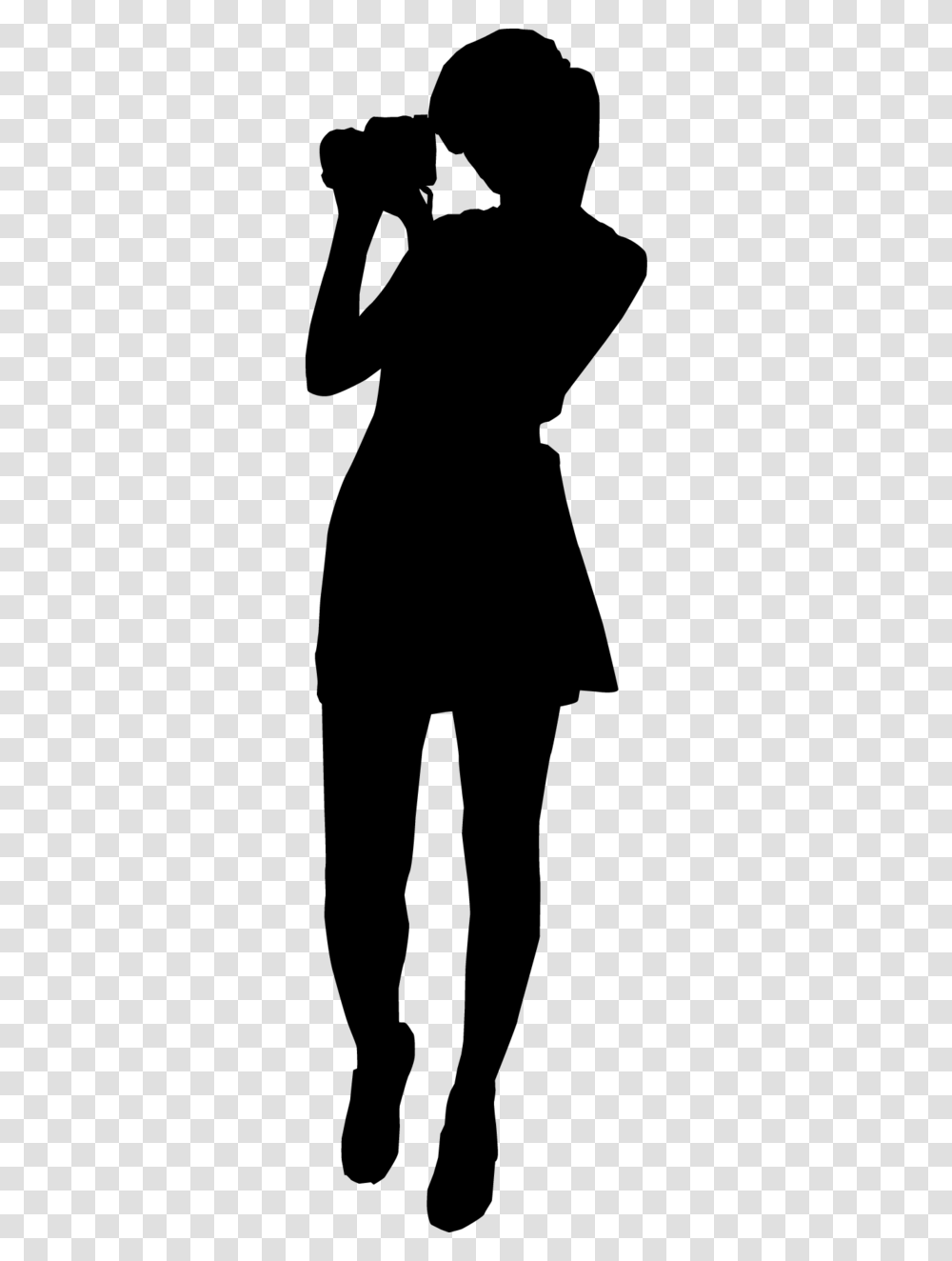 Female Silhouette Walking Away The Gallery, Gray, World Of Warcraft Transparent Png