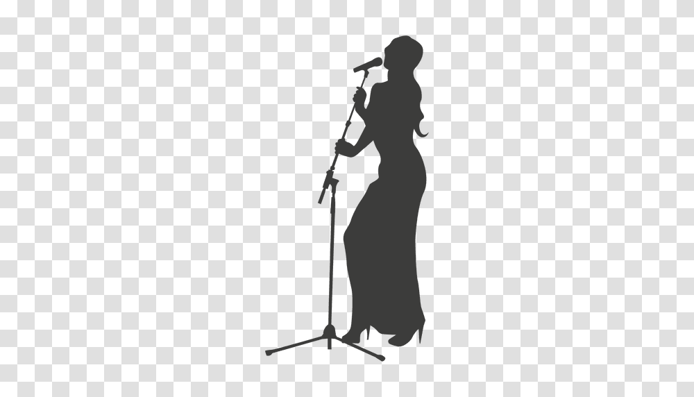 Female Singer Silhouette, Person, Bow, Stick, Leisure Activities Transparent Png