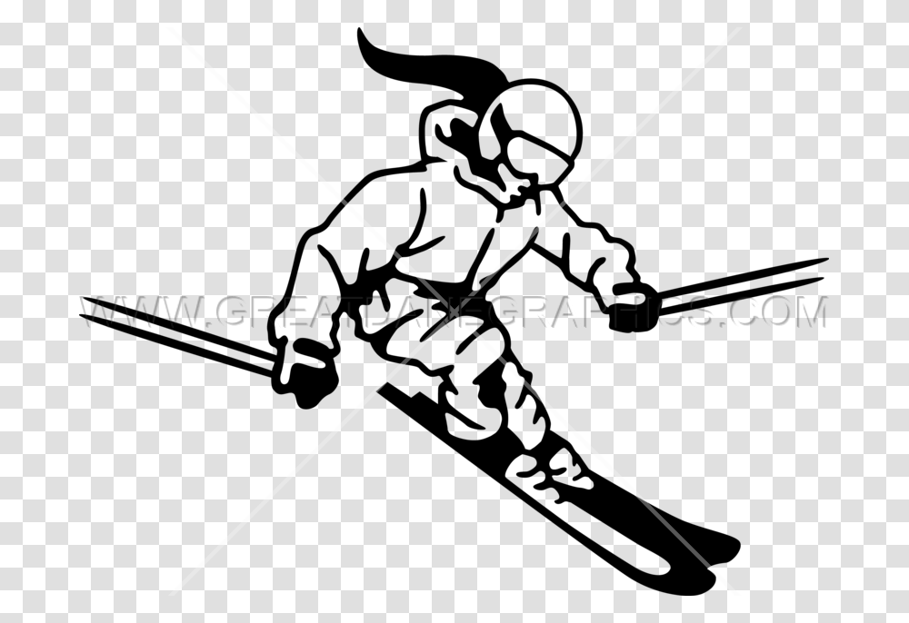 Female Skiing Production Ready Ski Girl Clip Art, Bow, Sport, Sports, Archery Transparent Png