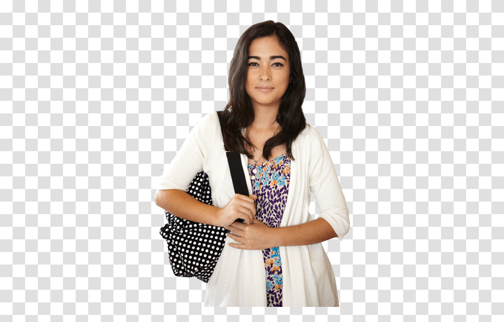 Female Student College Student Background, Person, Sleeve, Long Sleeve Transparent Png