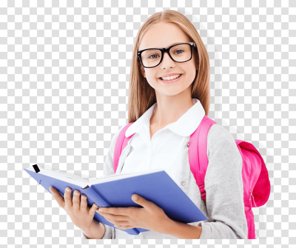 Female Student Image Student, Person, Human, Glasses, Accessories Transparent Png