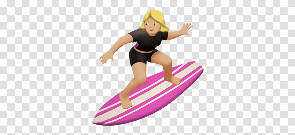 Female Surfer Emoji Surfer Emoji, Sea, Outdoors, Water, Nature Transparent Png