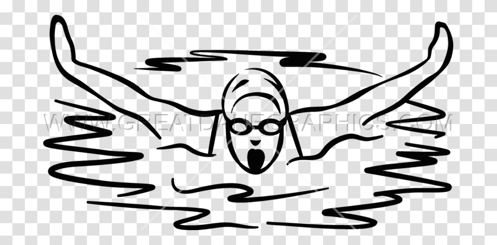Female Swimmer Production Ready Artwork For T Shirt Printing, Bow, Wheel, Machine Transparent Png