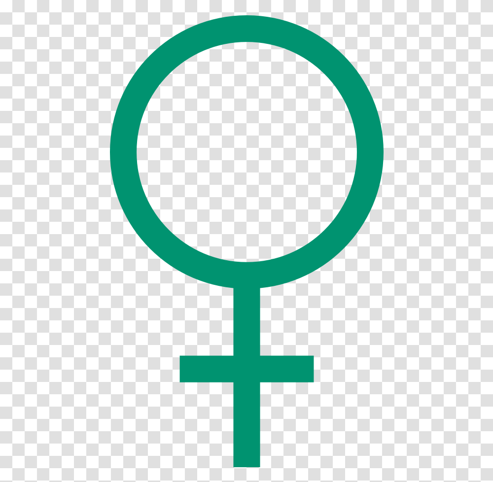 Female Symbol Color Colour Irish Green, Cross, Moon, Outer Space, Night Transparent Png