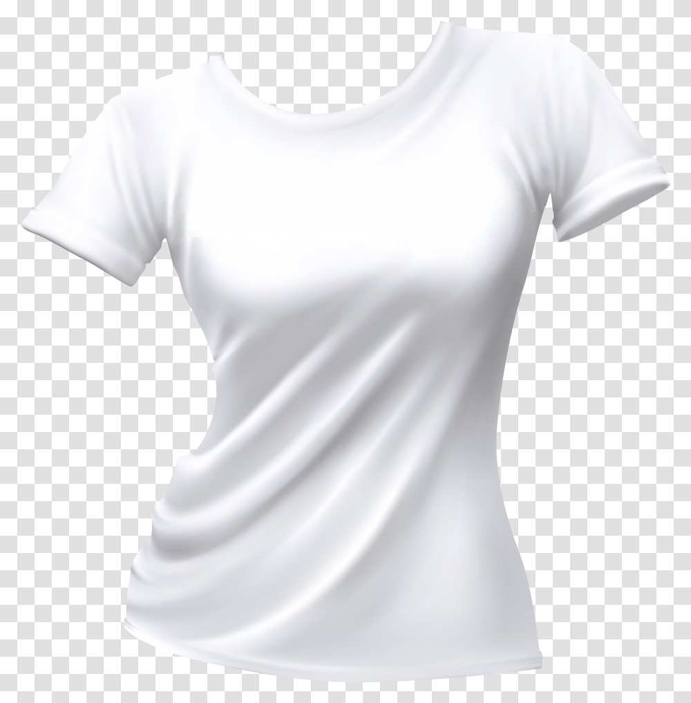 Female T Shirt White Clip Art Transparent Png