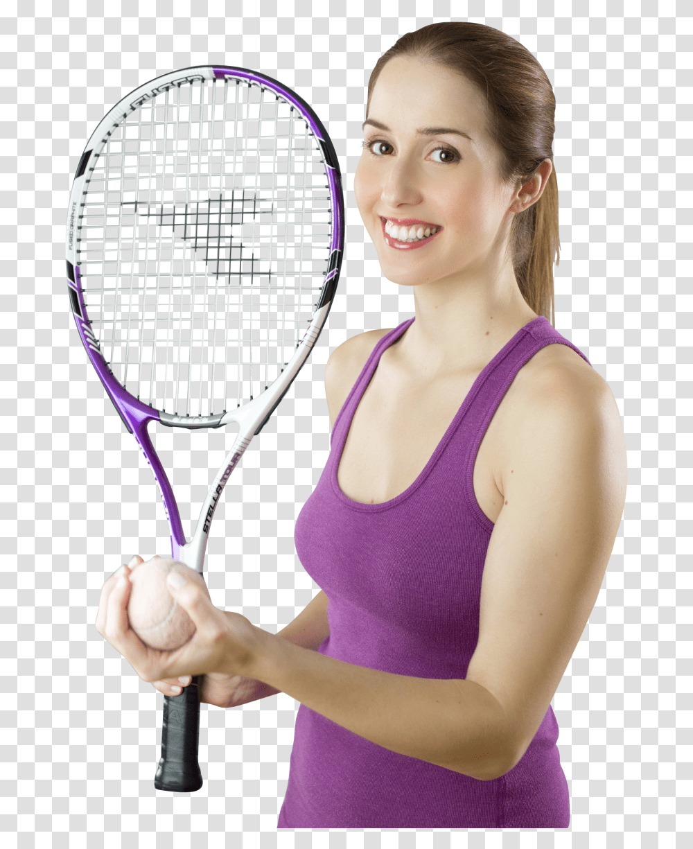 Female Tennis Player Image Female Tennis Player, Person, Human, Tennis Racket, Clothing Transparent Png