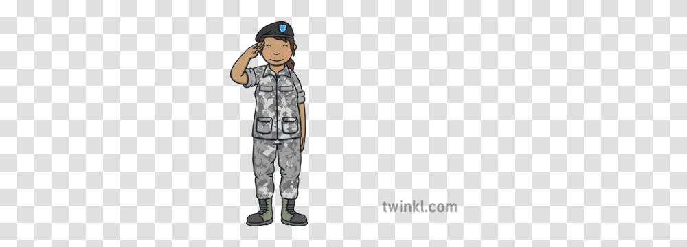 Female Us Soldier American Armed Forces Army Uniform Salute Ks1 Standing, Person, Human, Military, Military Uniform Transparent Png