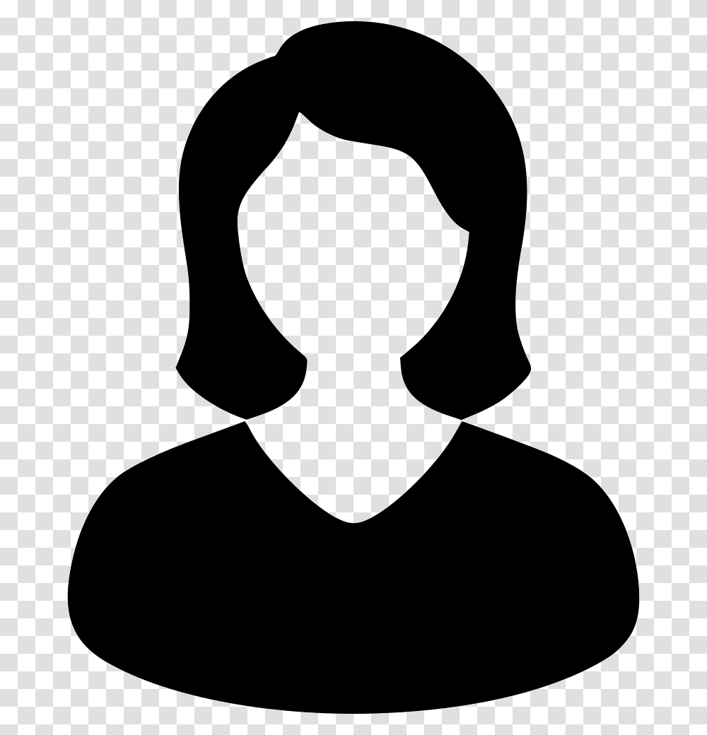 Female User Female User Icon, Silhouette, Stencil, Person, Human Transparent Png