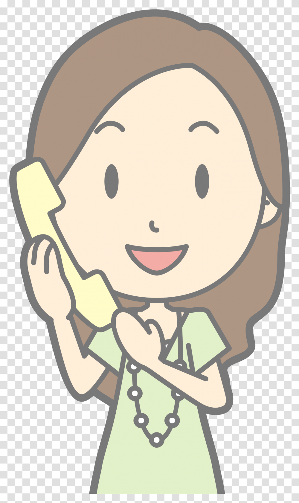 Female Using Telephone Girl On Phone Clipart Public Domain Clipart Phone, Giant Panda, Bear, Wildlife, Mammal Transparent Png