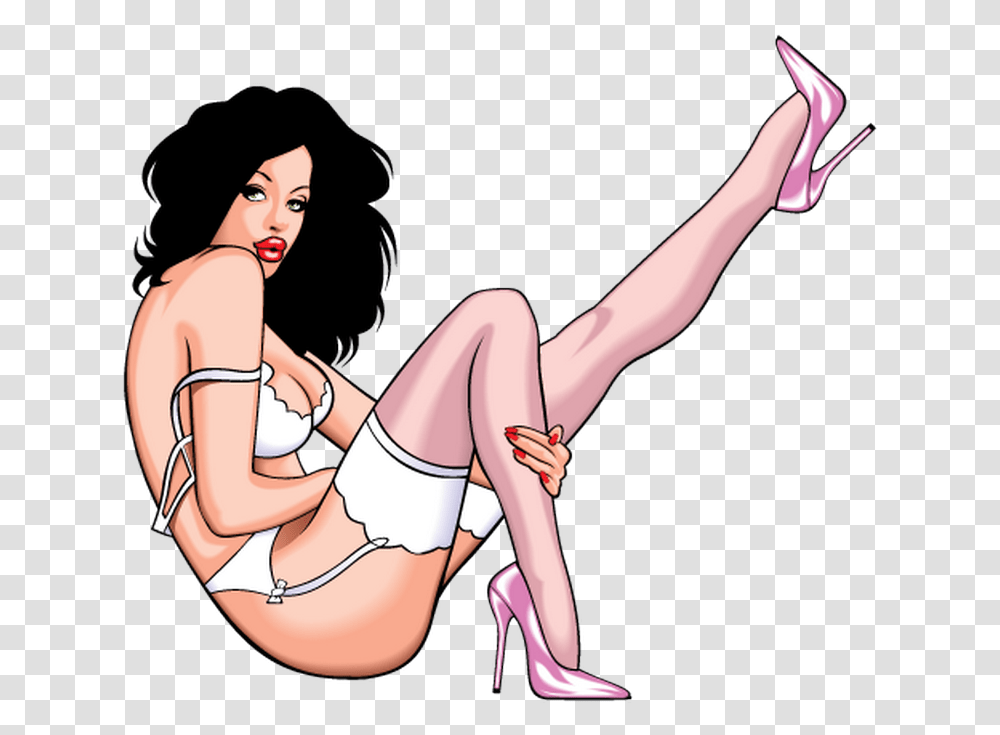 Female Vector, Furniture, Person, Underwear Transparent Png