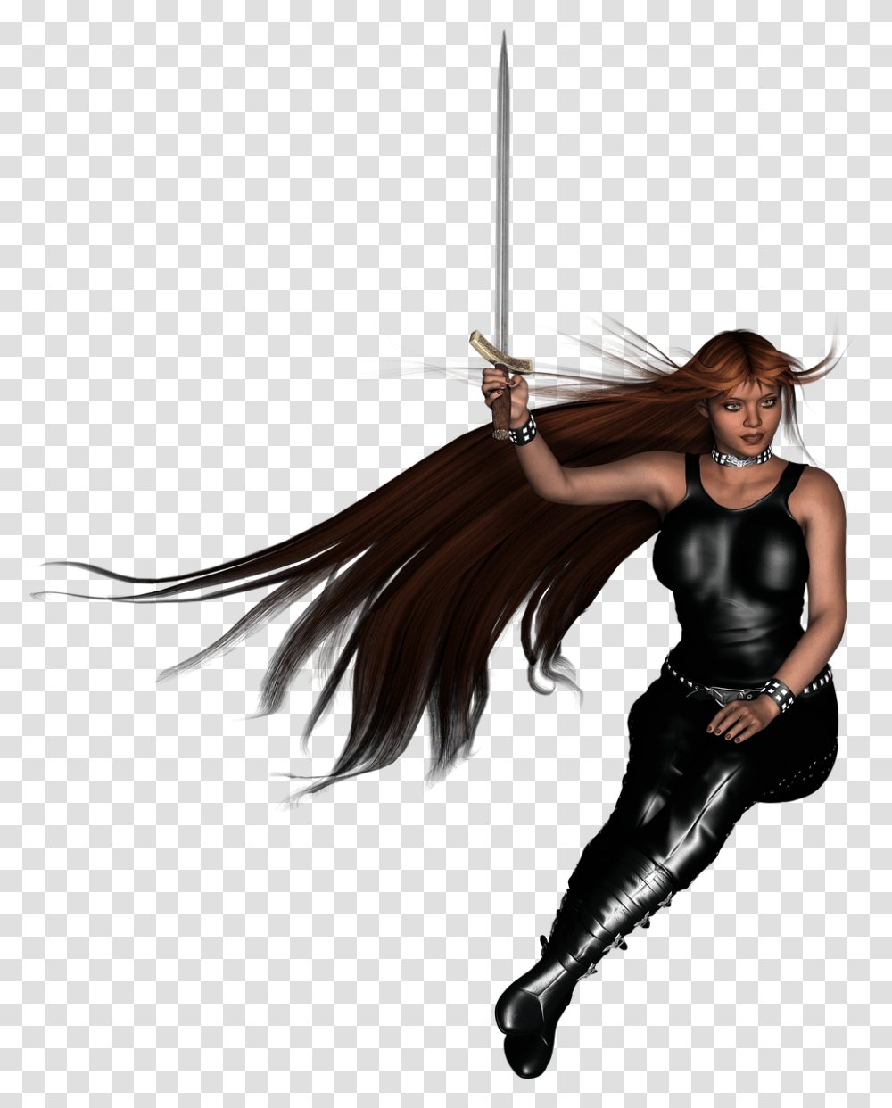 Female Warrior Background, Person, Spandex, Costume Transparent Png