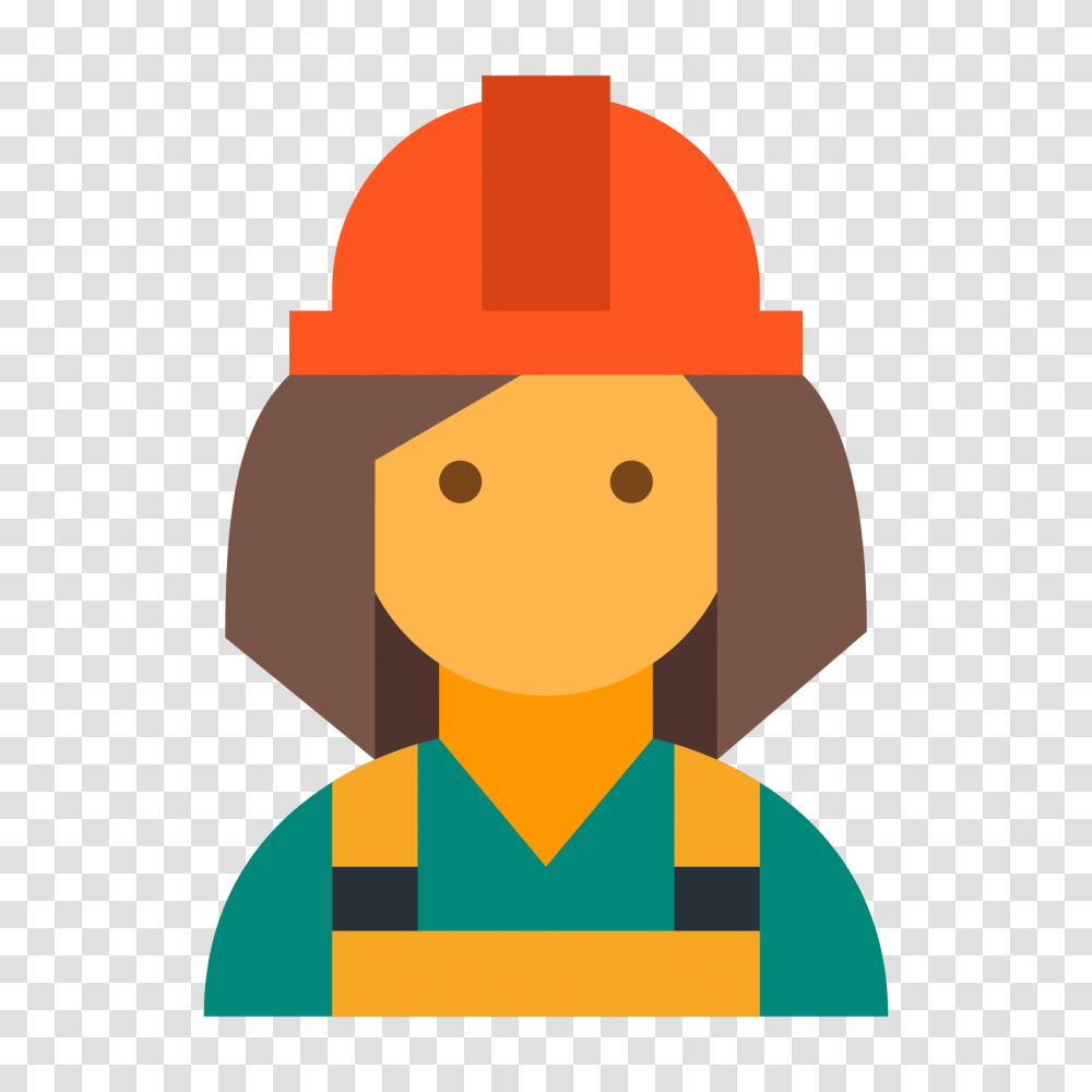 Female Worker Icon, Apparel, Hardhat, Helmet Transparent Png